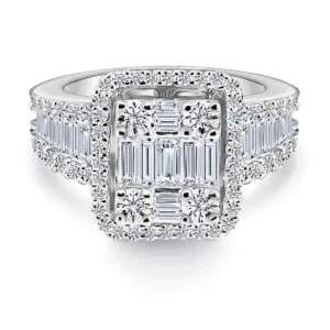 Anillo Diamantes Aniversario Wedding Band