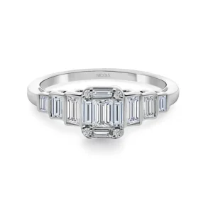Anillo Diamantes Minerva 0.65Ct Oro Blanco