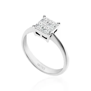 Anillo Diamantes Princess 0.65
