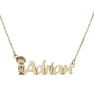 cadena con nombre oro