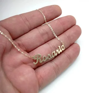 cadena con nombre oro