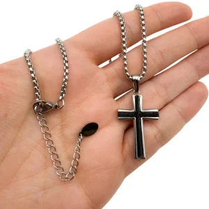 cadena cruz hombre