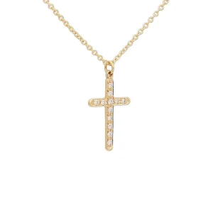 cadena de oro con cruz