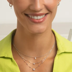 collar de oro blanco