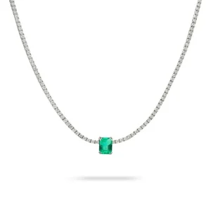 collar de oro blanco
