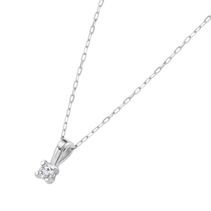 collar diamante solitario