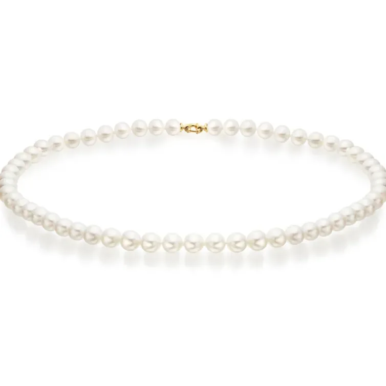 Collar Perlas 7-7.5mm Cultivadas Naturales