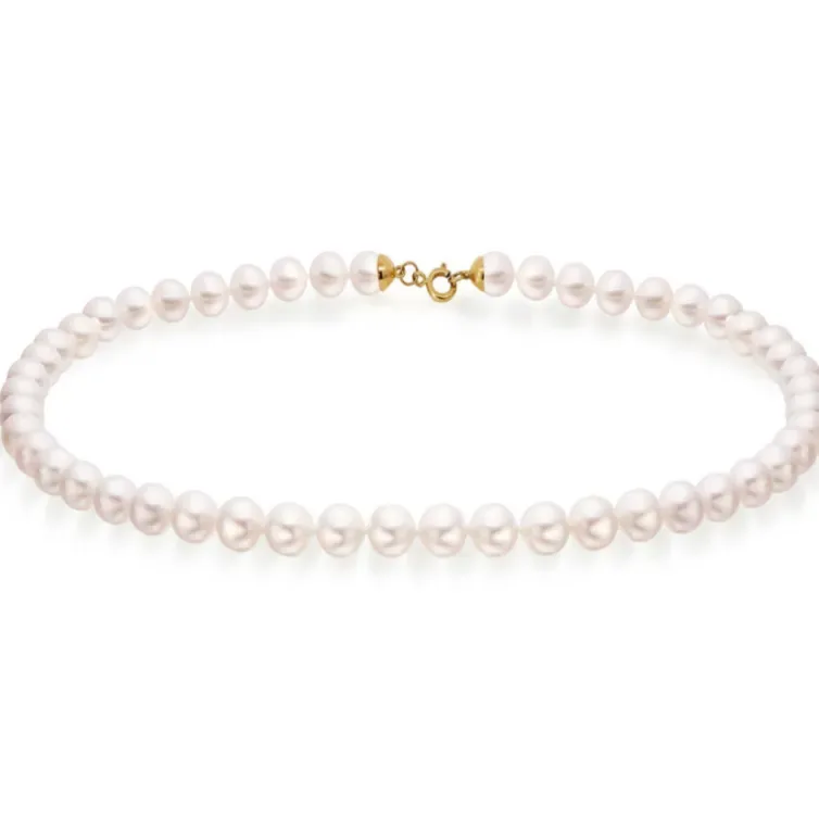 Collar Perlas Akoya 7-7.5mm Cultivadas Naturales