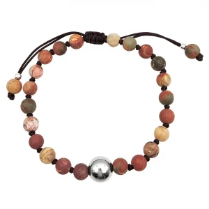 Pulsera bolas de piedra natural