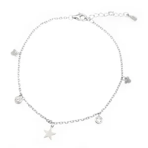 Pulsera con colgante y circonita